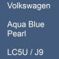 Preview: Volkswagen, Aqua Blue Pearl, LC5U / J9.